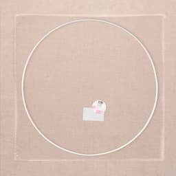 Основа для макраме «Круг», металлическая, d=30/30.6 см, белая