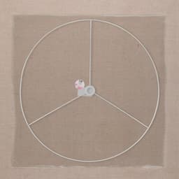 Основа для плетения торшера «Круг», металлическая, d=50/50, 4 см, белая