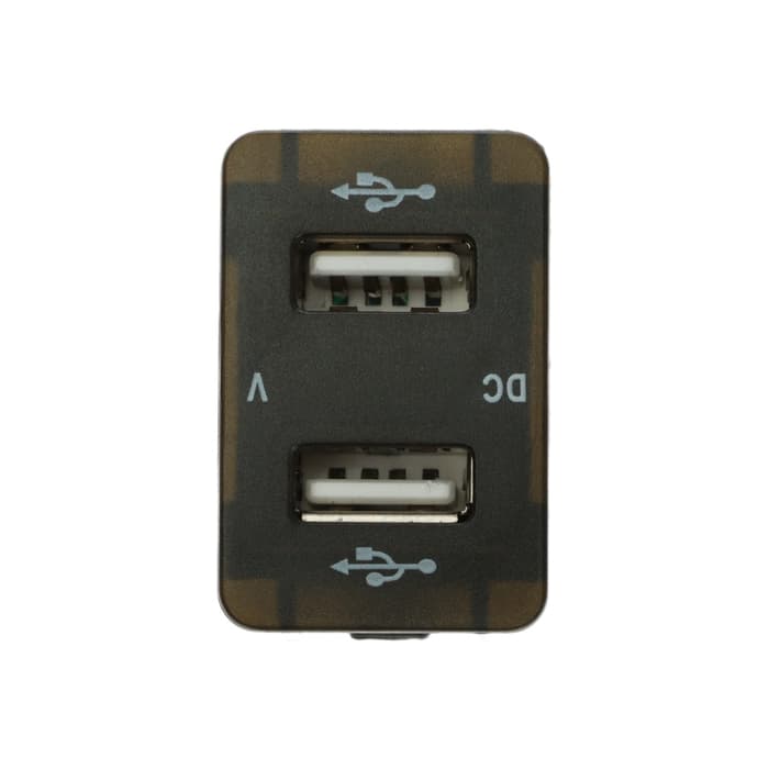 Зарядное устройство, 12-24 В, 2 USB, 4.2 А, вольтметр, черный
