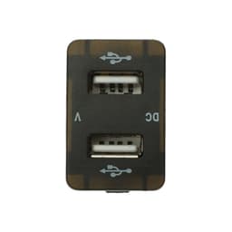 Зарядное устройство, 12-24 В, 2 USB, 4.2 А, вольтметр, черный