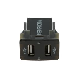 Зарядное устройство, 12-24 В, 2 USB, 4.2 А, вольтметр, черный