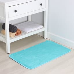 Коврик Доляна «Пушистик», 50×80 см, лазурный