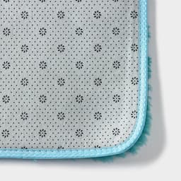 Коврик Доляна «Пушистик», 50×80 см, лазурный