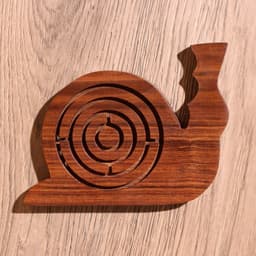 Головоломка - лабиринт «Улитка», 14×11 см, дерево шишам