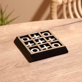 Игра настольная «Крестики-нолики», 13×13 см, манговое дерево, сталь