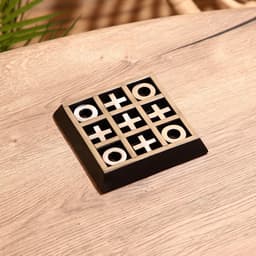 Игра настольная «Крестики-нолики», 13×13 см, манговое дерево, сталь