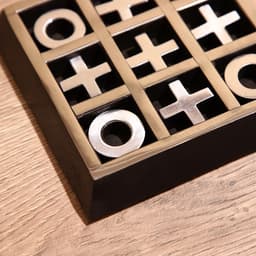 Игра настольная «Крестики-нолики», 13×13 см, манговое дерево, сталь