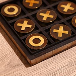 Игра настольная «Крестики-нолики», 16×16 см, полирезин, кость