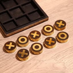 Игра настольная «Крестики-нолики», 16×16 см, полирезин, кость