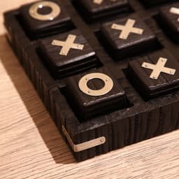 Игра настольная «Крестики-нолики», 17×17 см, манговое дерево, сталь