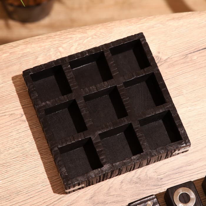 Игра настольная «Крестики-нолики», 17×17 см, манговое дерево, сталь