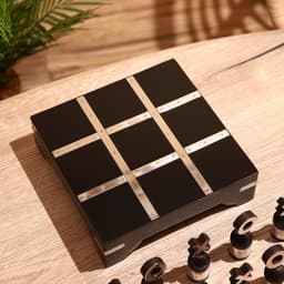 Игра настольная «Крестики-нолики», 20×20 см, манговое дерево, сталь