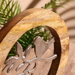 Сувенир интерьерный в деревянном кольце «Птичка», 30×8×33 см