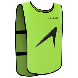 Манишка футбольная ONLYTOP, р. 50-56, на резинке, зелёная