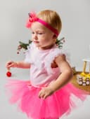 Набор для фотосессии (юбка, повязка) «Крошка Я. Маленькая принцесса», фуксия, 17 см