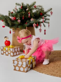 Набор для фотосессии (юбка, повязка) «Крошка Я. Маленькая принцесса», фуксия, 17 см