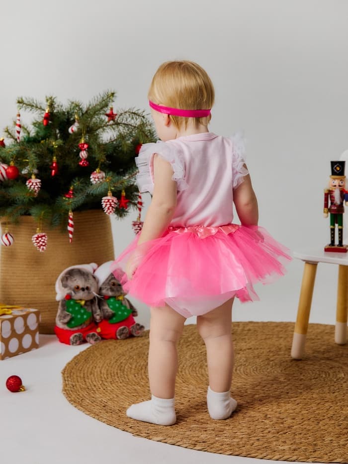 Набор для фотосессии (юбка, повязка) «Крошка Я. Маленькая принцесса», фуксия, 17 см