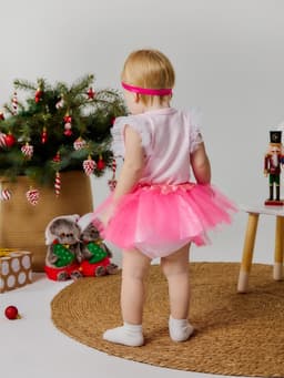 Набор для фотосессии (юбка, повязка) «Крошка Я. Маленькая принцесса», фуксия, 17 см