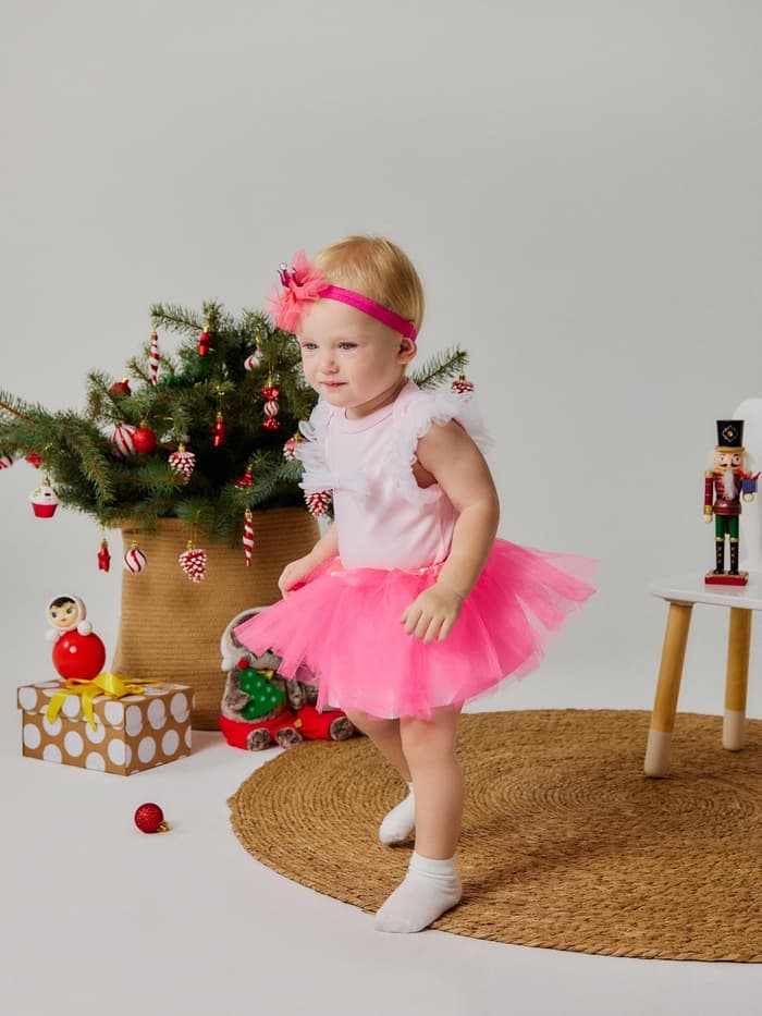 Набор для фотосессии (юбка, повязка) «Крошка Я. Маленькая принцесса», фуксия, 17 см
