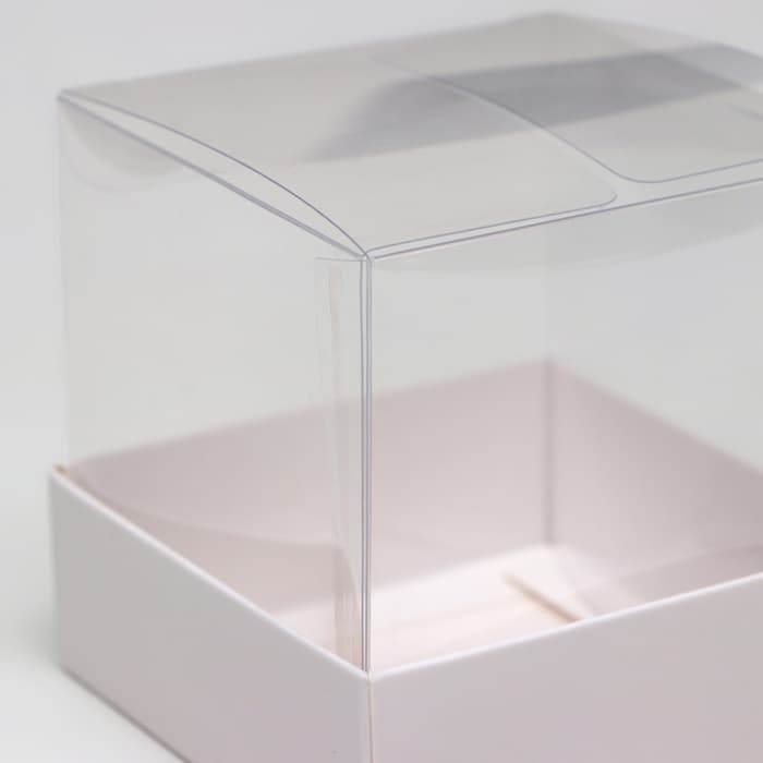 Коробка для пирожных, белый, 8×8×8 см Кондитерская упаковка
