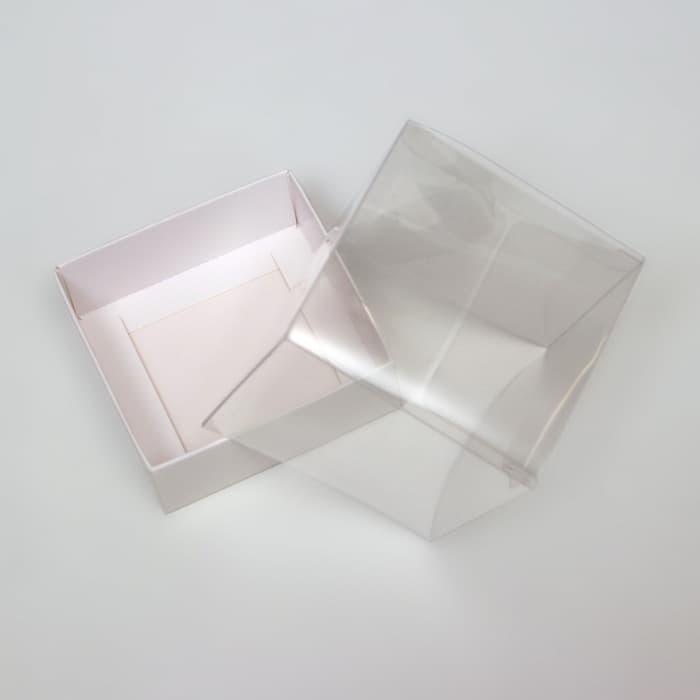 Коробка для пирожных, белый, 8×8×8 см Кондитерская упаковка