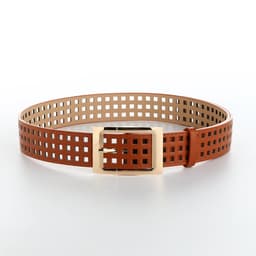 Ремень женский, 110×4 см, пряжка металл, золотистая, рыжий