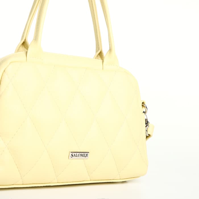 Сумка женская на молнии «Саломея», жёлтая