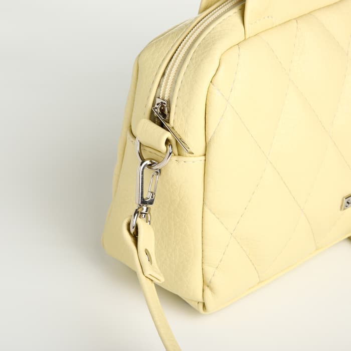 Сумка женская на молнии «Саломея», жёлтая