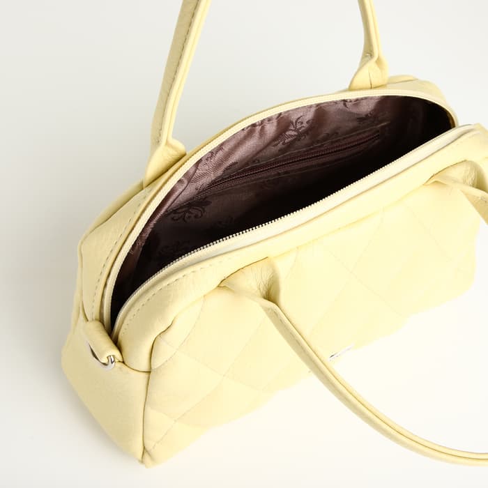 Сумка женская на молнии «Саломея», жёлтая