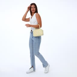 Сумка женская на молнии «Саломея», жёлтая