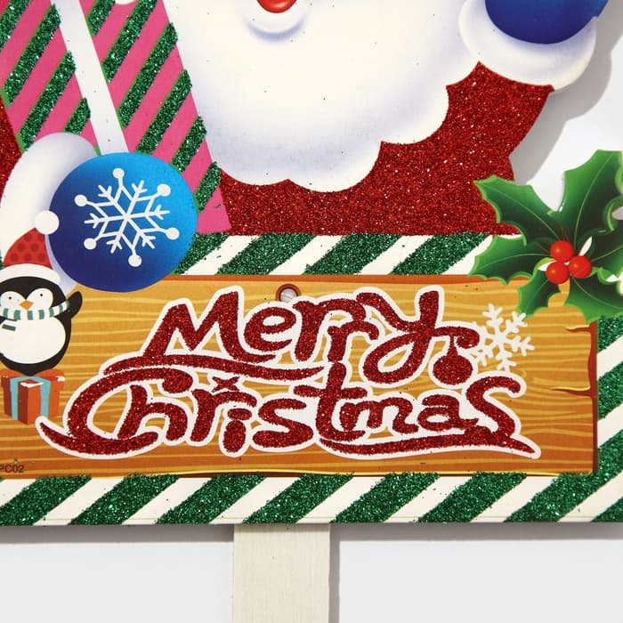 Новогодний топпер декоративный «Дедушка мороз», 18×68 см