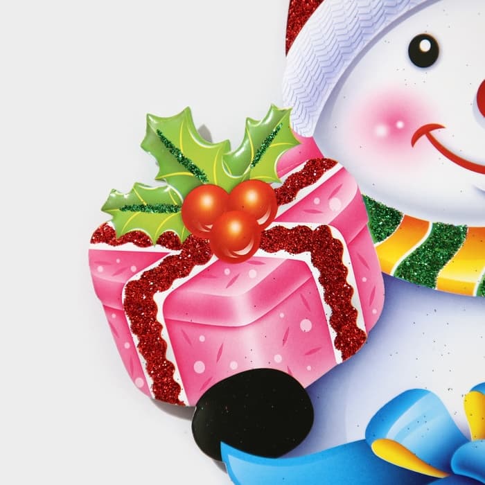 Новогодний топпер декоративный «Снеговик», 22.5×70.5 см