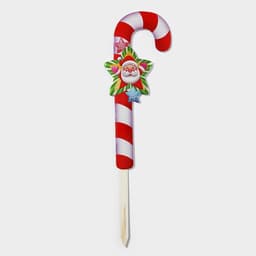 Новогодний топпер декоративный трость «Дедушка мороз звезда», 16.7×67.5 см