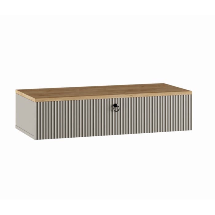 Тумба подвесная «Ника», 800×300×180 мм, цвет кашемир/дуб/бежевый МДФ