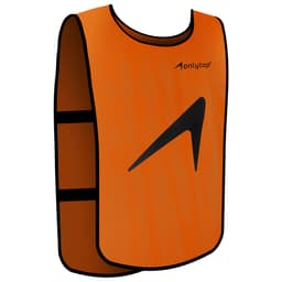 Манишка футбольная ONLYTOP, р. 50-56, на резинке, оранжевая
