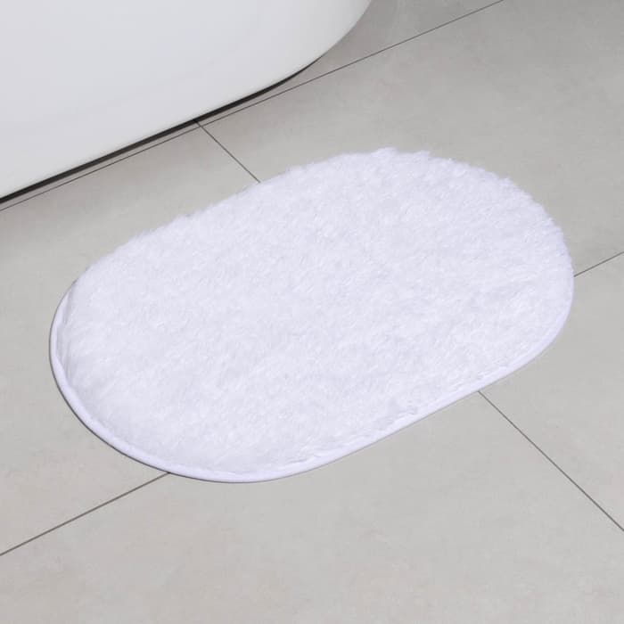 Коврик Доляна «Пушистик», 38×59 см, белый