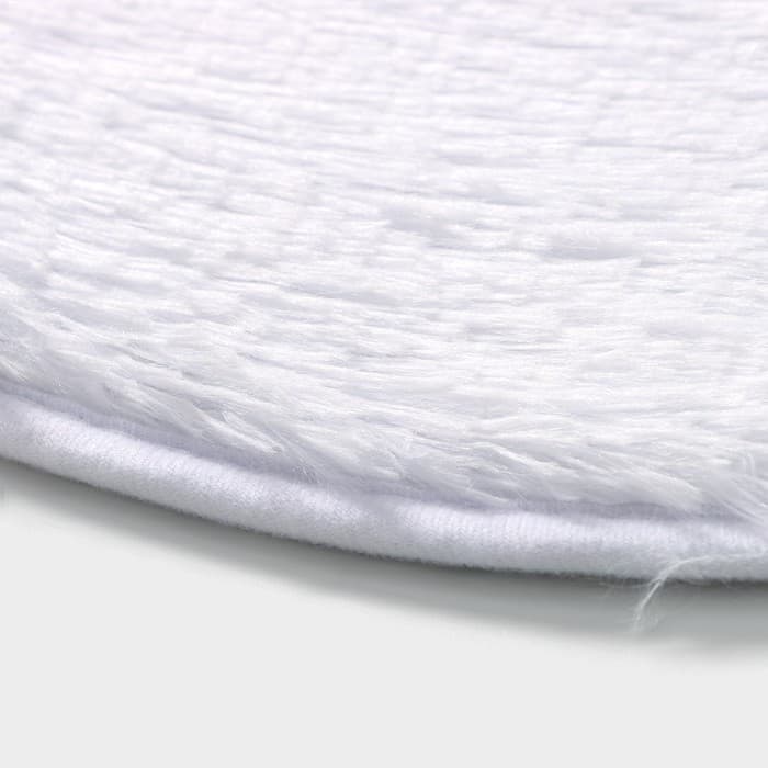 Коврик Доляна «Пушистик», 38×59 см, белый