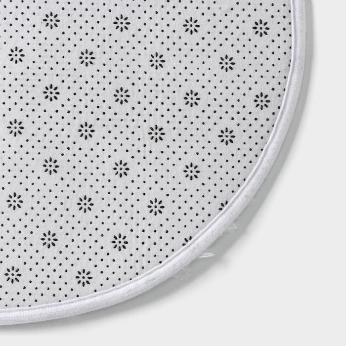 Коврик Доляна «Пушистик», 38×59 см, белый