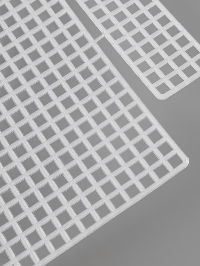 Канва-основа для вышивания шоппера, пластиковая, 34×54 см, белая