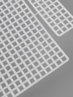 Канва-основа для вышивания шоппера, пластиковая, 34×54 см, белая