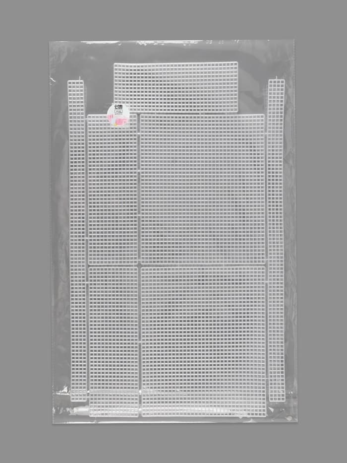 Канва-основа для вышивания шоппера, пластиковая, 34×54 см, белая