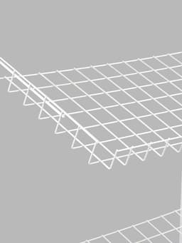 Стойка прикассовая 190×64.5×55, 3 корзины, 3 гребёнки, белая
