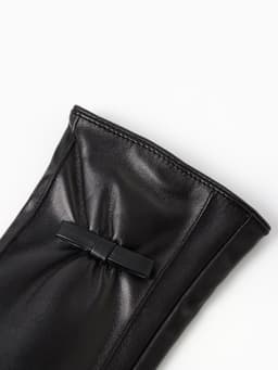 Перчатки женские, без утеплителя, безразмерные, чёрные