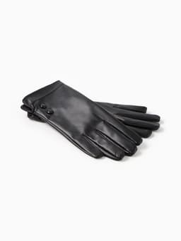 Перчатки женские, без утеплителя, безразмерные, чёрные