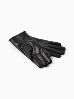 Перчатки женские, без утеплителя, безразмерные, чёрные