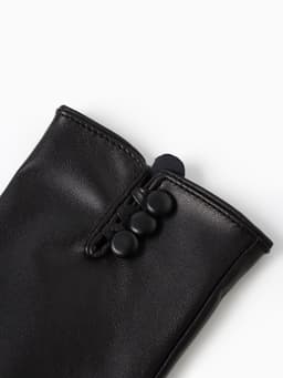 Перчатки женские, без утеплителя, безразмерные, чёрные