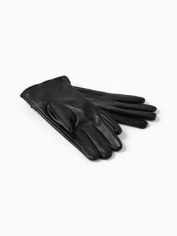 Перчатки женские, без утеплителя, безразмерные, чёрные