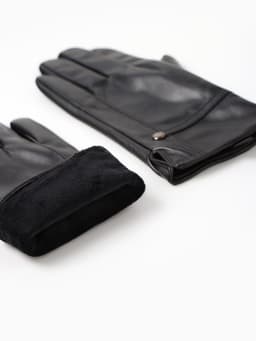 Перчатки женские, без утеплителя, безразмерные, чёрные