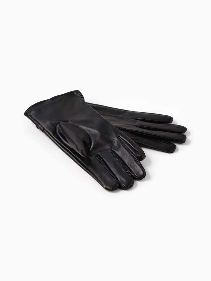 Перчатки женские, без утеплителя, безразмерные, чёрные