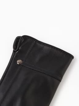 Перчатки женские, без утеплителя, безразмерные, чёрные